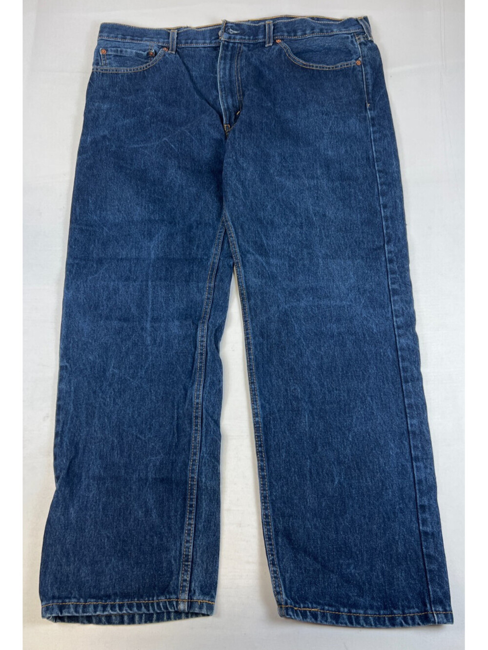 Levi's Men's 40x30 Blue 505 Regular Fit Straight Leg Denim Jeans